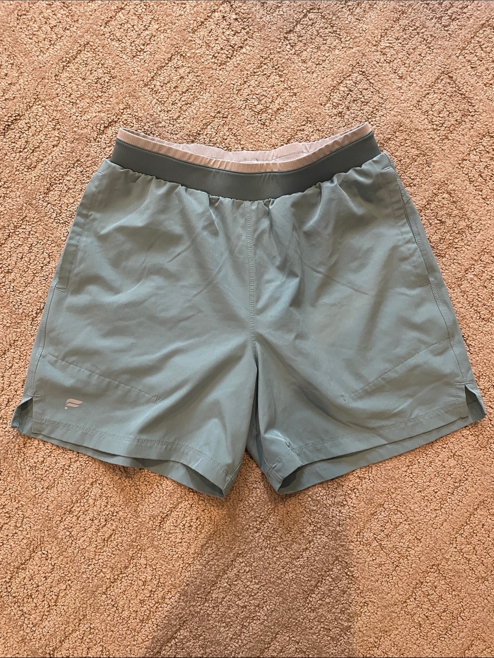 Fabletics Men's Light Blue Athletic Shorts